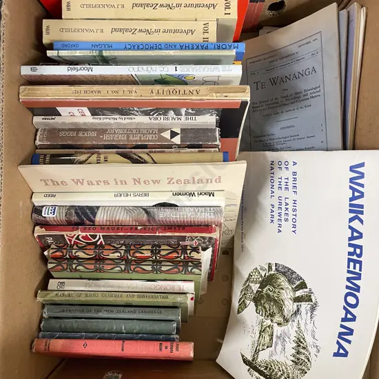 Box Of Assorted Maori/NZ Books