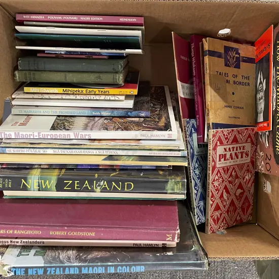 Box Of Assorted Maori/NZ Books