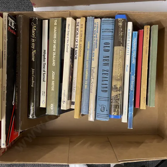 Box Of Assorted Maori/NZ Books