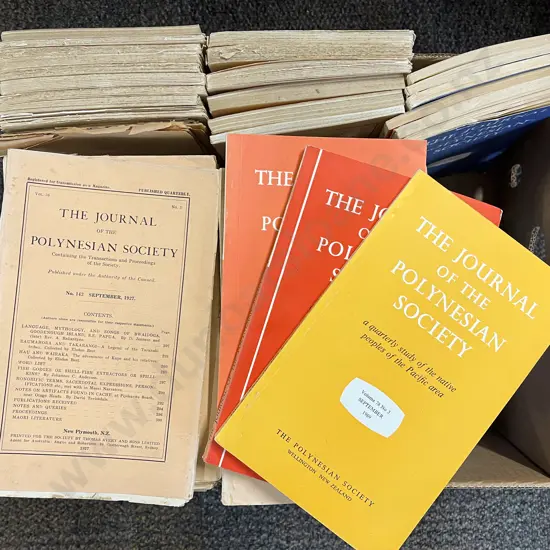 A Large Qty Of Journals Of The Polynesian Society