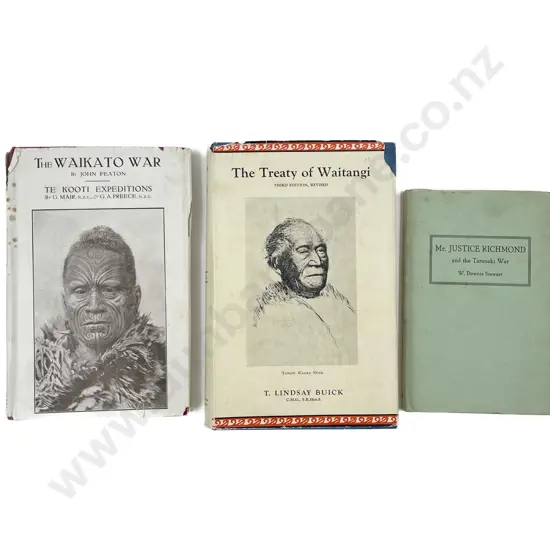 3 Volumes On The Taranaki War Etc