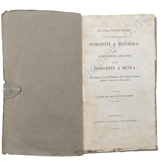 Colenso William - Ko Nga Upoko Ewitu O Te Pukapuka A Te Poropiti A Raniera