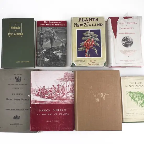 6 NZ Natural History Volumes, & 2 Others