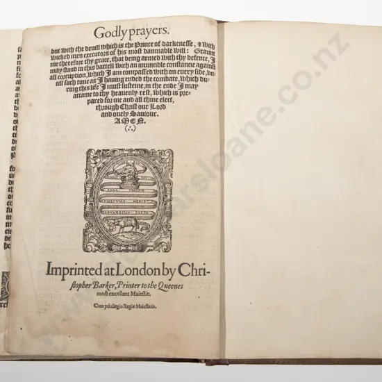 (-) THE booke of Common prayer