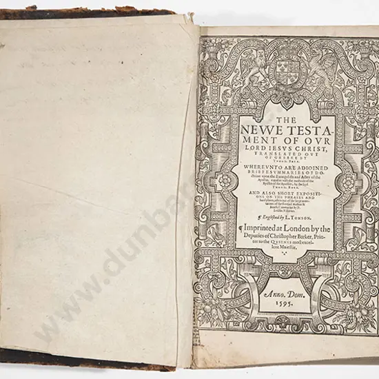 The Newe Testament Of Our Lord Jesus Christ