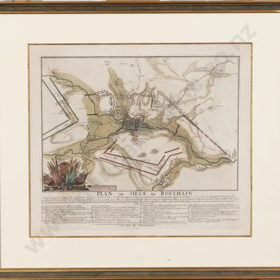 18th Century Plan du Siege de Bouchain