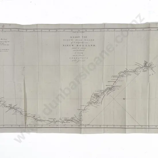 James Cook - Kaart Van Nieuw Zuid Wales of de Oostlijke Kust Van Nieuw Holland 1770