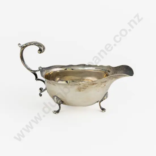 Edw VII S/S Gravy Boat by Mappin & Webb