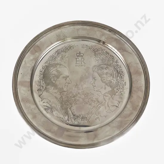 Boxed QEII S/S Commemorative Plate