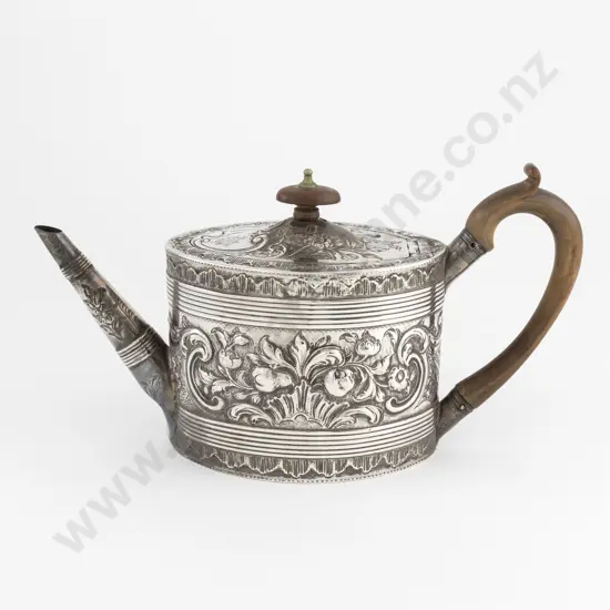 Geo III S/S Oval Teapot