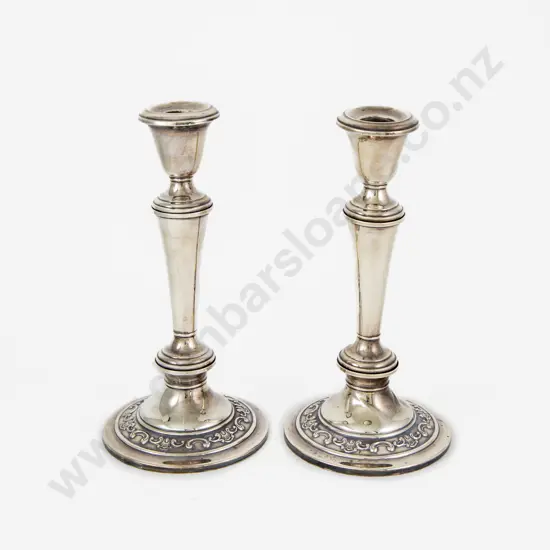 Pair Of Gorham S/S Candlesticks