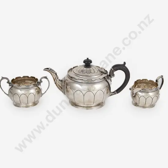 Geo V S/S 3pce Teaset by Mappin & Webb