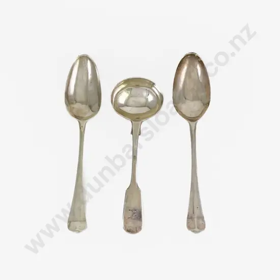 Pair Of Geo III S/S Tablespoons