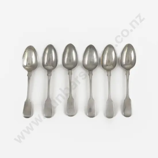 Set Of Six Geo IV S/S Teaspoons
