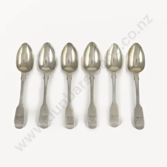 Set Of Six Wm IV S/S Teaspoons