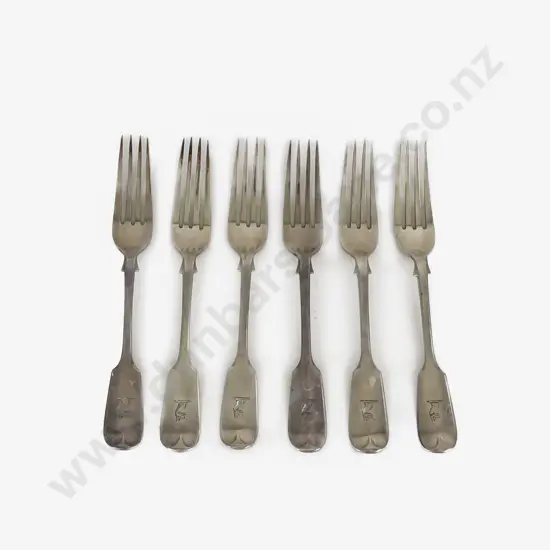 Set Of Six Vict S/S Dessert Forks
