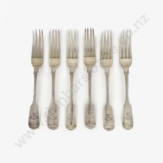 Set Of Six Vict S/S Table Forks