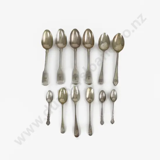 Twelve Various S/S Spoons