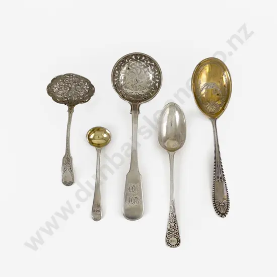 Five Various S/S Spoons
