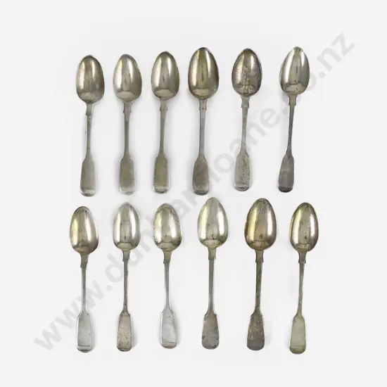 Composed Set Of Twelve C19th S/S Teaspoons