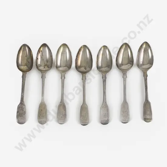 Composed Set Of Seven Vict S/S Dessert Spoons