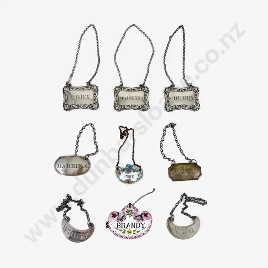 Five S/S Decanter Labels