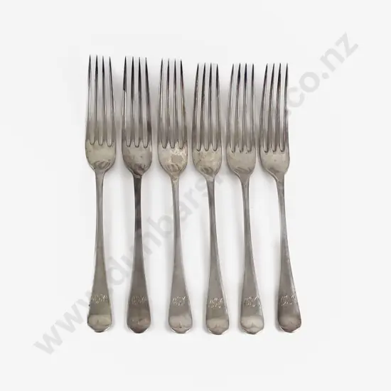 Set Of Six Vict S/S Table Forks