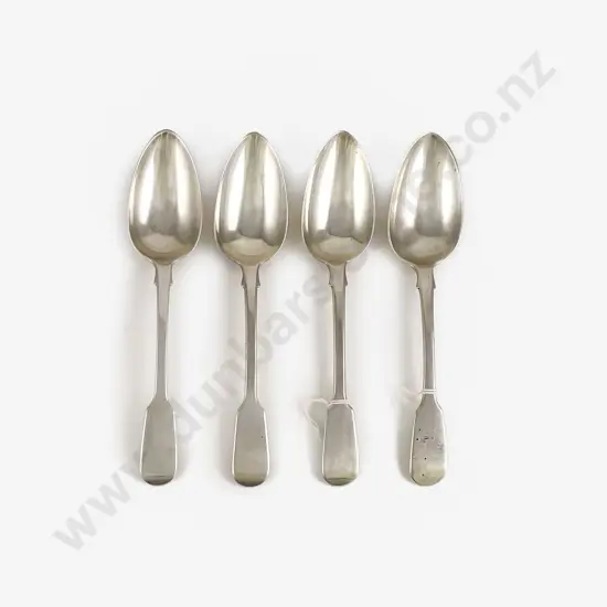 Composed Set Of Four Wm IV & Vict S/S Tablespoons