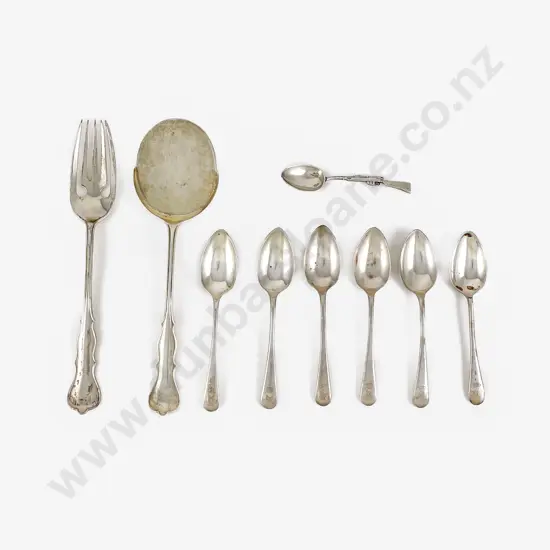 Geo V S/S Salad Fork & Spoon