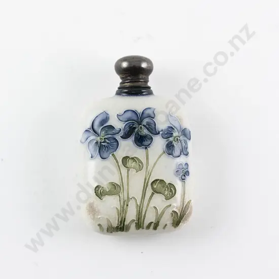 Rare William Moorcroft For James McIntyre S/S Top Perfume Flask