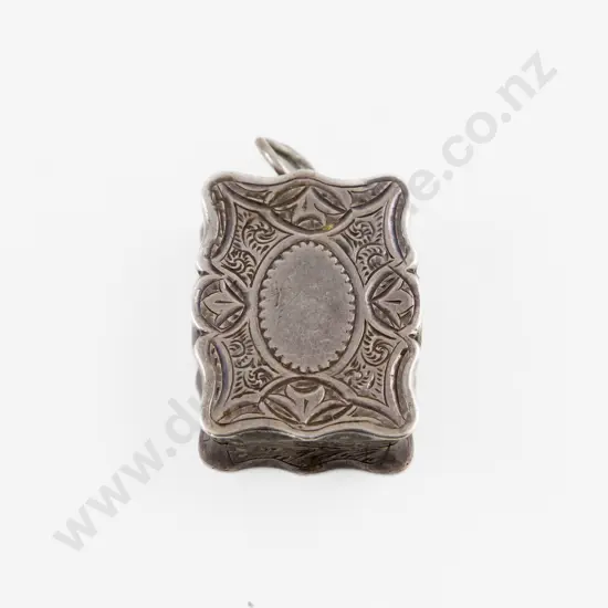 Victorian S/S Shaped Rectangular Vinaigrette Pendant