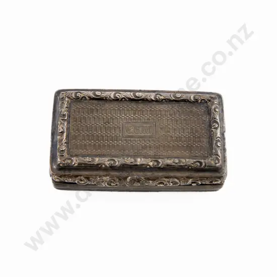 WmIV S/S Large Heavy Snuff Box
