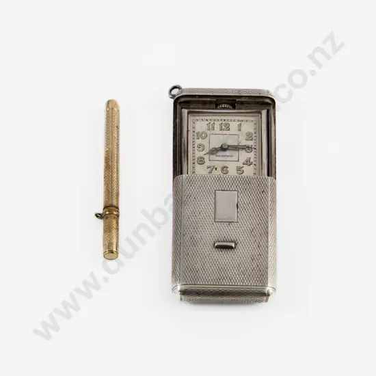 0.925 Silver Cased Slide Opening Fob Watch