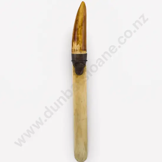 A Large Edw VII S/S Mounted Ivory Letter Opener