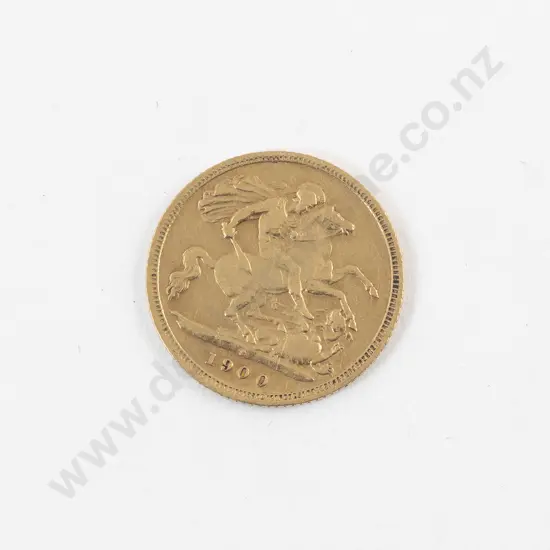 Vict 1900 Half Gold Sovereign