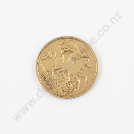 EdwVII 1909 Half Gold Sovereign