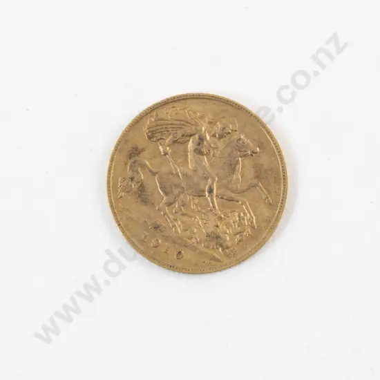 Edw VII 1910 Half Gold Sovereign