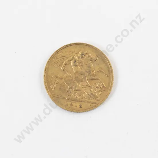 Geo V 1913 Half Gold Sovereign