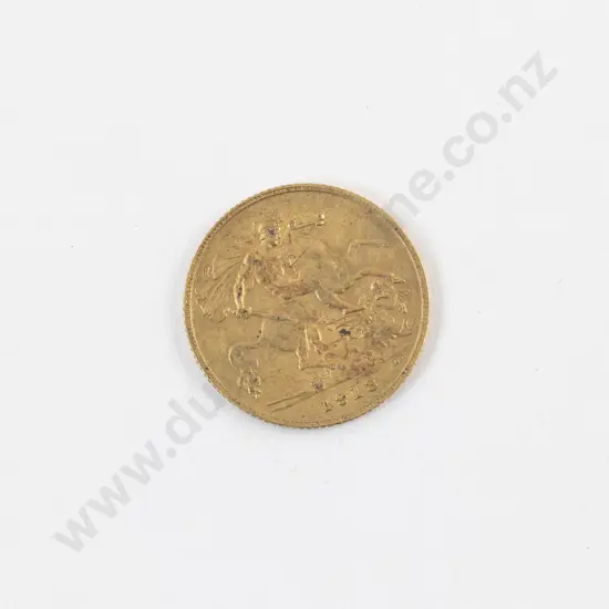 Geo V 1913 Half Gold Sovereign