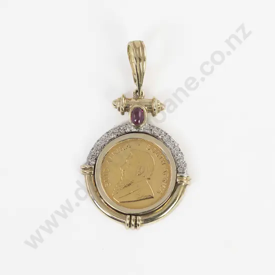 1987 Krugerrand Coin Pendant