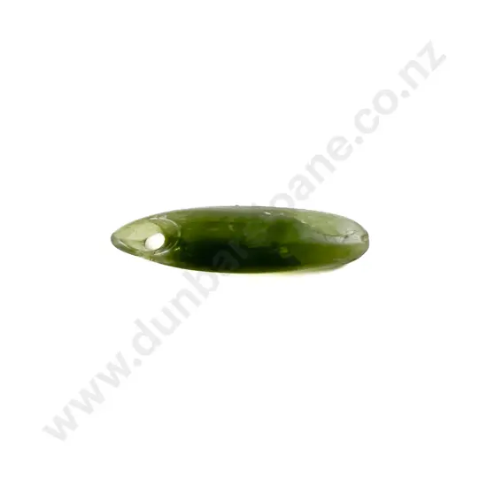 A Small Kuru Pendant Carved In Tangiwai Pounamu