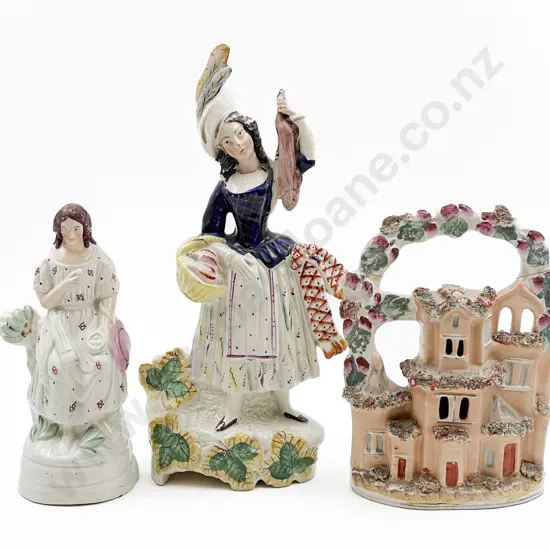 Two Staffordshire Figures and Other