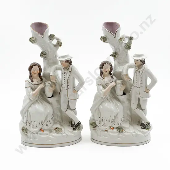 Pair of Staffordshire Group Figures