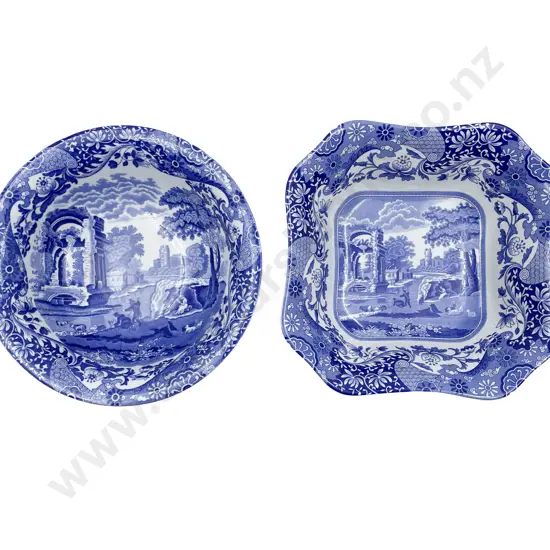 Two Spode Blue and White Serving Bowls