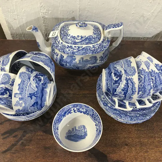 Quantity of Spode Blue and White Tea China