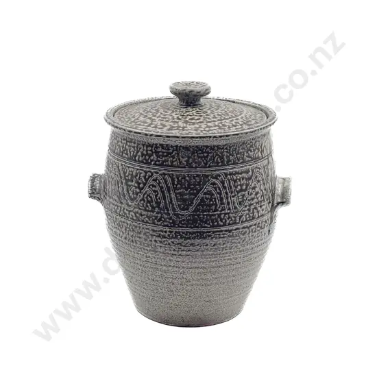 Paul Melser Salt Glazed Lidded Urn
