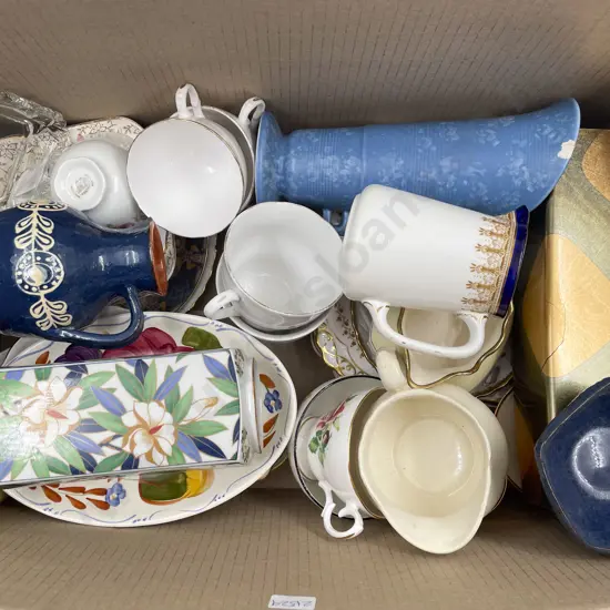 Box of Assorted China