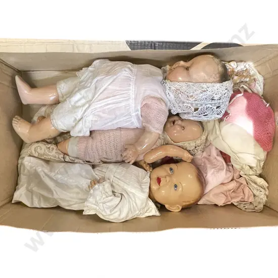 Three Assorted Vintage Dolls