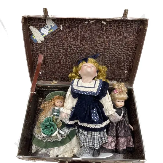 Quantity of Assorted Vintage Dolls and Costume