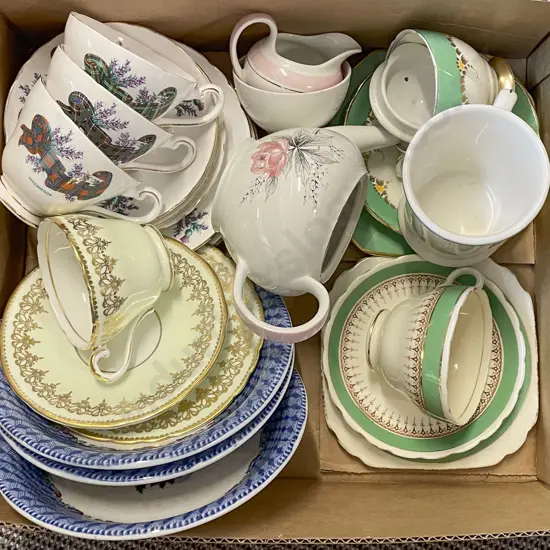 Box of Assorted Fancy China